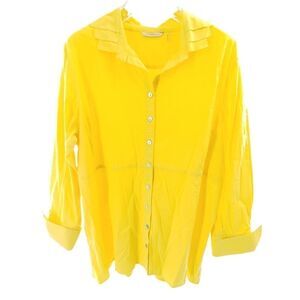 Soft Surroundings bright yellow blouse 3X